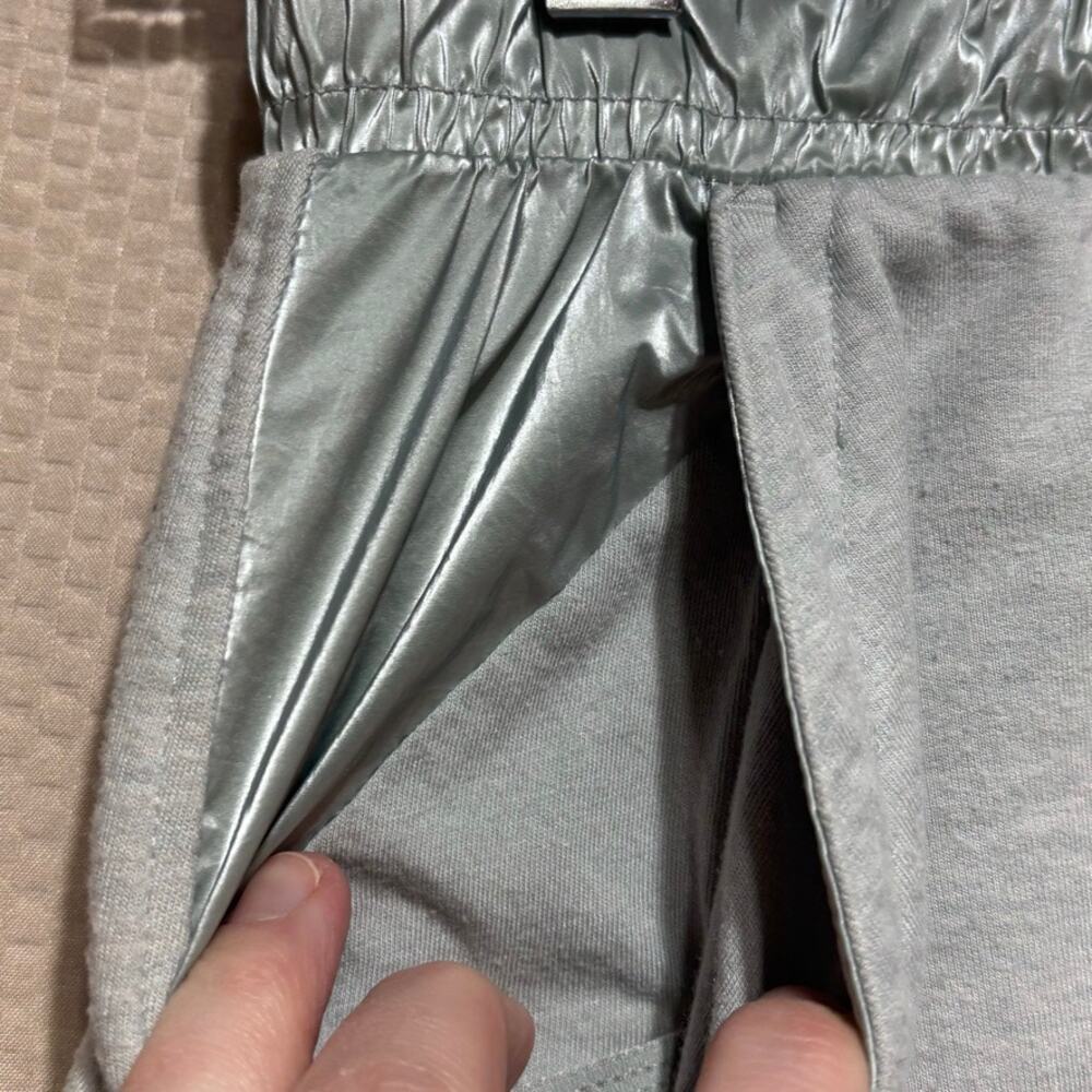 Athleta Girl x Simone Biles L 12 Shine Skort Shorts Athletic Soft Grey Mint - Picture 3 of 7